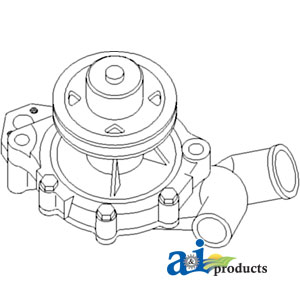 UF21187   Water Pump with Backplate---Replaces E6NN8501AC